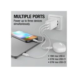 Fresh 'n Rebel chargeur rapide pour ordinateur portable 67 W GaN USB-C et USB-A