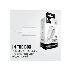 Fresh 'n Rebel chargeur rapide pour ordinateur portable 67 W GaN USB-C et USB-A