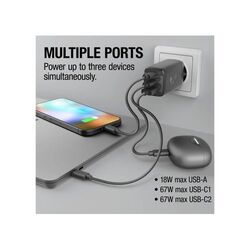 Fresh 'n Rebel chargeur rapide pour ordinateur portable 67 W GaN USB-C et USB-A