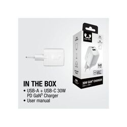 Fresh 'n Rebel Chargeur rapide 30 W GaN USB-C & USB-A