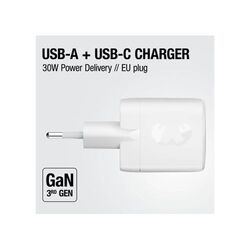 Fresh 'n Rebel Chargeur rapide 30 W GaN USB-C & USB-A