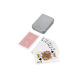 Jeu de cartes dans une boîte en fer-blanc