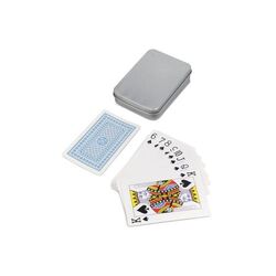 Jeu de cartes dans une boîte en fer-blanc