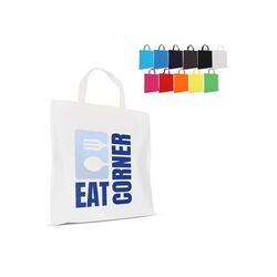 Sac shopping OEKO-TEX® couleur court 140g/m² 38x42 cm
