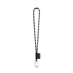 SET Lanyard TUBE Long (Ø 7 mm) avec mousqueton en forme de D de 55 mm et fermoir de sécurité Ø 7 mm