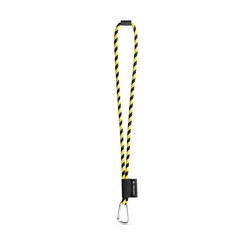 SET Lanyard TUBE Long (Ø 7 mm) avec mousqueton en forme de D de 55 mm et fermoir de sécurité Ø 7 mm