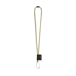 SET Lanyard TUBE Long (Ø 7 mm) avec mousqueton en forme de D de 55 mm et fermoir de sécurité Ø 7 mm