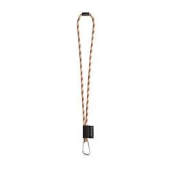 SET Lanyard TUBE Long (Ø 7 mm) avec mousqueton en forme de D de 55 mm et fermoir de sécurité Ø 7 mm