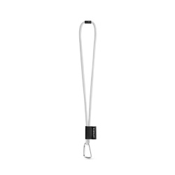 SET Lanyard TUBE Long (Ø 7 mm) avec mousqueton en forme de D de 55 mm et fermoir de sécurité Ø 7 mm