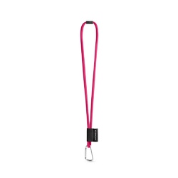 SET Lanyard TUBE Long (Ø 7 mm) avec mousqueton en forme de D de 55 mm et fermoir de sécurité Ø 7 mm