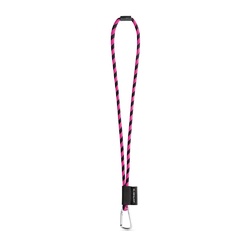 SET Lanyard TUBE Long (Ø 7 mm) avec mousqueton en forme de D de 55 mm et fermoir de sécurité Ø 7 mm