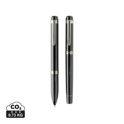 Coffret de stylos en acier recyclé Swiss Peak OSLO