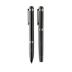 Coffret de stylos en acier recyclé Swiss Peak OSLO
