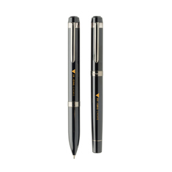 Coffret de stylos en acier recyclé Swiss Peak OSLO