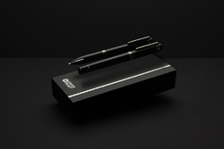 Coffret de stylos en acier recyclé Swiss Peak OSLO