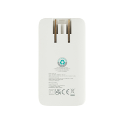 Chargeur plat 65W GAN avec connecteurs universels  Fluxo RCS
