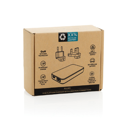 Chargeur plat 65W GAN avec connecteurs universels  Fluxo RCS