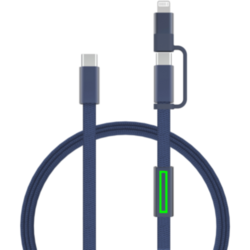 Câble de recharge rapide 60W 2-en-1 Arc RCS