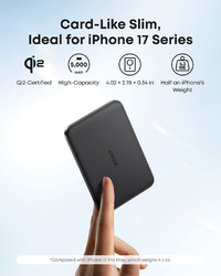 Powerbank 5000mAh 15W MagGo Qi 2.0 Anker Nano