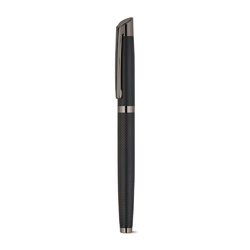 KINGSLEY. Ensemble composé d'un stylo à bille et d'un stylo roller en aluminium, avec encre bleue Dokumental®