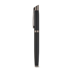 KINGSLEY. Ensemble composé d'un stylo à bille et d'un stylo roller en aluminium, avec encre bleue Dokumental®