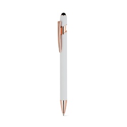 NEIL ROSE. Stylo à bille en aluminium recyclé (100% rAL), avec une finition mate et une encre bleue