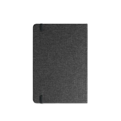 MÁRQUEZ. Cahier A5 à couverture rigide fabriquée à partir de tissu PET 100% recyclé, avec des pages lignées en papier recyclé