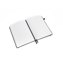 HEANEY. Cahier en polyuréthane à base d'eau avec planification mensuelle intégré et pages lignées