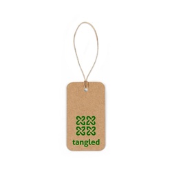 LABEL RECTANGULAR. Étiquette rectangulaire fabriquée à partir de papier 100% recyclé (700 g/m²)