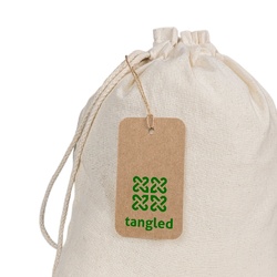 LABEL RECTANGULAR. Étiquette rectangulaire fabriquée à partir de papier 100% recyclé (700 g/m²)