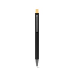 SCLIAR. Ensemble composé d'un stylo à bille, d'un bloc-notes et d'une bouteille, fabriqués à partir de PET recyclé, d'aluminium recyclé et de bambou