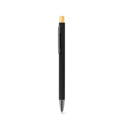 SCLIAR. Ensemble composé d'un stylo à bille, d'un bloc-notes et d'une bouteille, fabriqués à partir de PET recyclé, d'aluminium recyclé et de bambou