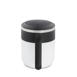 MALDINI. Mug de voyage avec paroi intérieure en acier inoxydable et finition mate, 400 mL