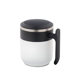MALDINI. Mug de voyage avec paroi intérieure en acier inoxydable et finition mate, 400 mL