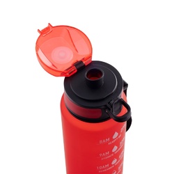 ERIKSSON. Bouteille en PET recyclé (100 % rPET), avec des phrases motivantes et des repères horaires pour vous encourager à boire de l’eau