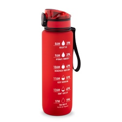 ERIKSSON. Bouteille en PET recyclé (100 % rPET), avec des phrases motivantes et des repères horaires pour vous encourager à boire de l’eau