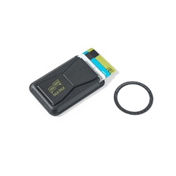 CONNOR. Porte-cartes magnétique en cuir PU, se fixe facilement à l'arrière de votre téléphone portable, avec blocage RFID