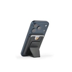 CONNOR. Porte-cartes magnétique en cuir PU, se fixe facilement à l'arrière de votre téléphone portable, avec blocage RFID