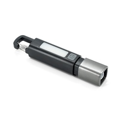 WIGGINS. Lampe de poche en ABS, avec une LED de 2 W (53 lumens) à l'avant et une ampoule COB (53 lumens) sur le dessus