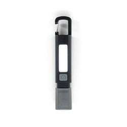 WIGGINS. Lampe de poche en ABS, avec une LED de 2 W (53 lumens) à l'avant et une ampoule COB (53 lumens) sur le dessus