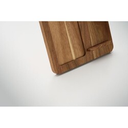 FINWOOD Cadre acacia et chargeur 15W