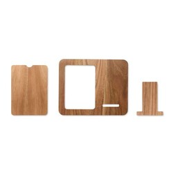FINWOOD Cadre acacia et chargeur 15W