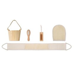 SELFCARE Coffret de bain baquet en bois