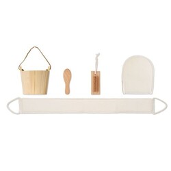 SELFCARE Coffret de bain baquet en bois