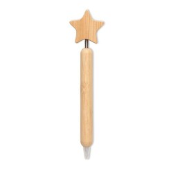 STARPEN Stylo à bille étoile en bambou