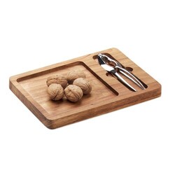 NUTPLATE Set de casse-noix en acacia