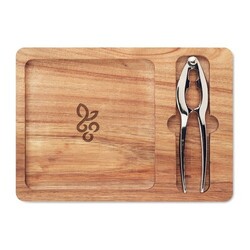 NUTPLATE Set de casse-noix en acacia
