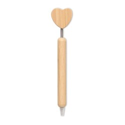 CORAPEN Stylo à bille cœur en bambou