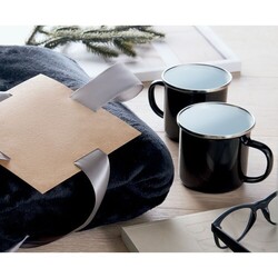 AGRADABLE Ensemble couverture et 2 mugs