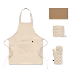 GALA SET Set de cuisine en coton recyclé